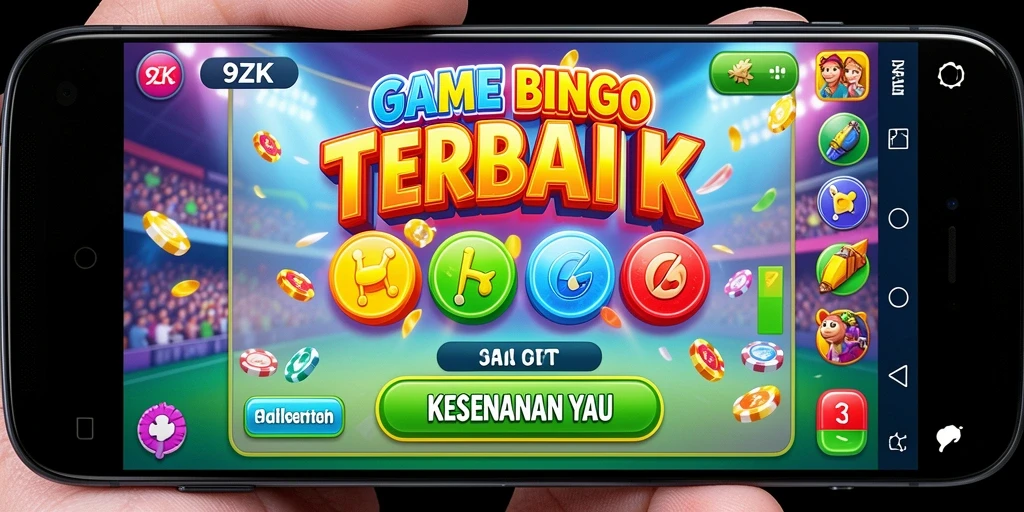 Screenshot gameplay 9ZK menampilkan aksi Bingo yang menarik.
