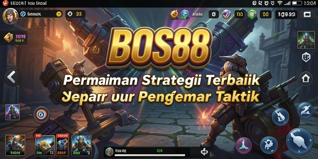 Tampilan gameplay BOS88 yang menampilkan aksi strategi mendebarkan.