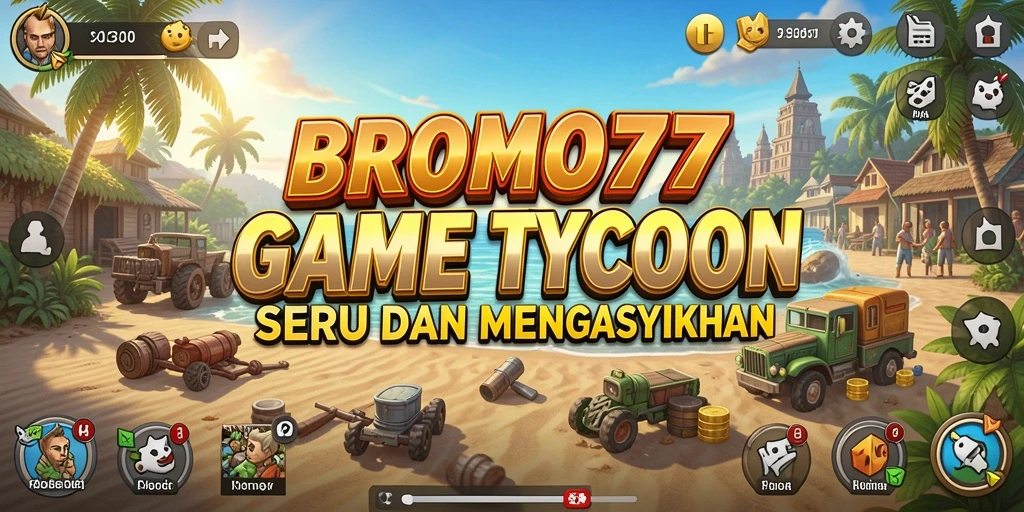 Screenshot BROMO77 menampilkan pengelolaan bisnis yang strategis.