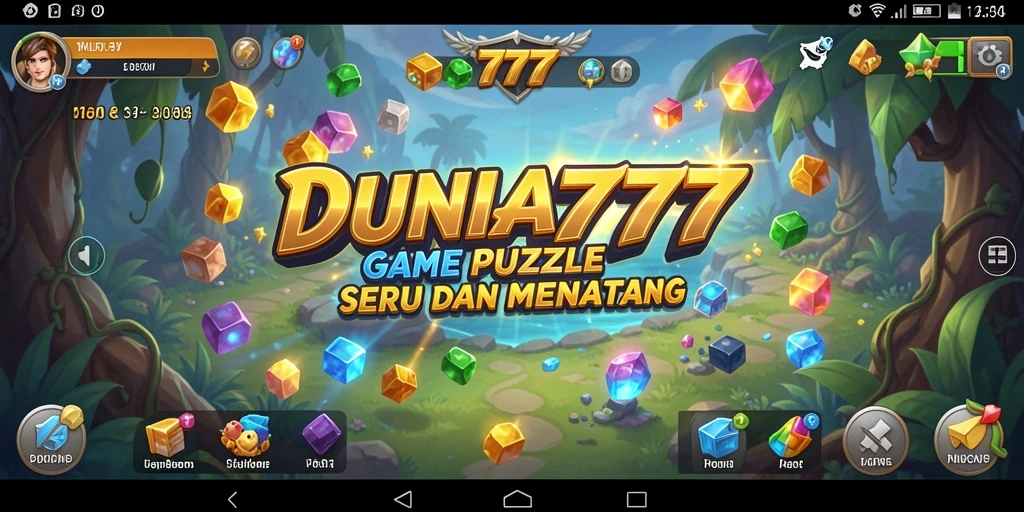 Tampilan gameplay seru di DUNIA777 dengan teka-teki menarik.