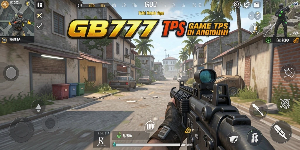 Screenshot gameplay GB777 menunjukkan aksi tembak-menembak yang mendebarkan.