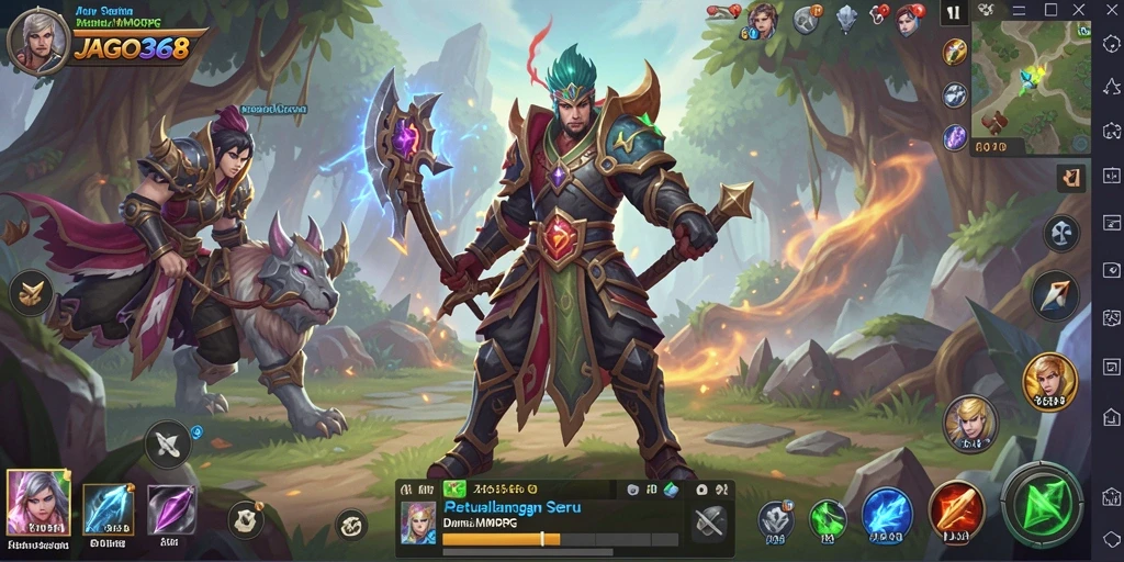 Tampilan gameplay menarik dari JAGO368 di dunia MMORPG.