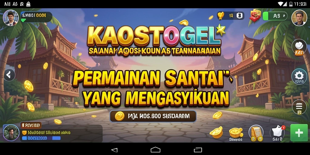 Tampilan gameplay seru dan menantang dari KAOSTOGEL.