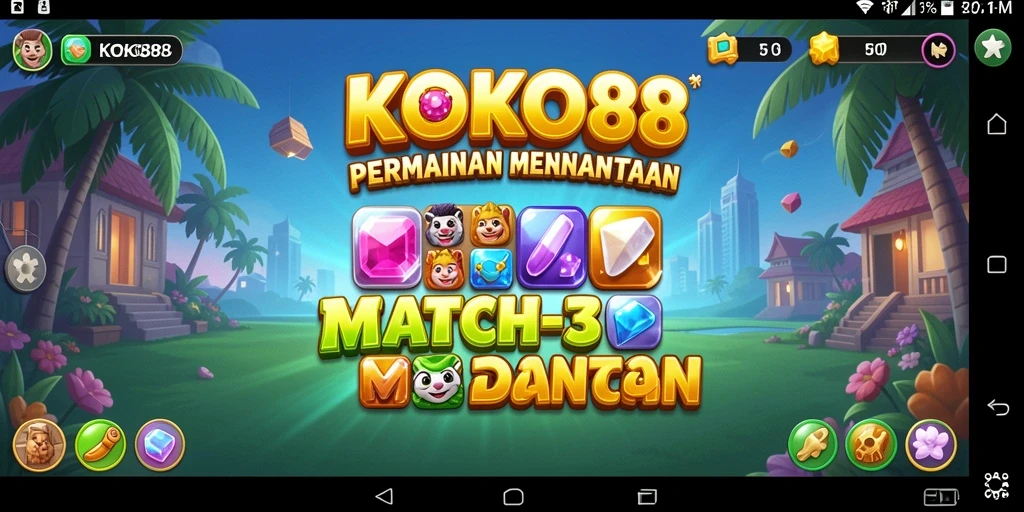 Gameplay KOKO88 yang seru dengan kombinasi warna yang menantang.