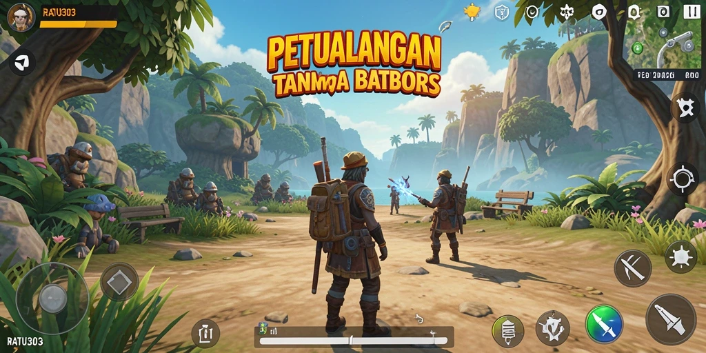 Tampilan gameplay Open World yang menakjubkan di RATU303.