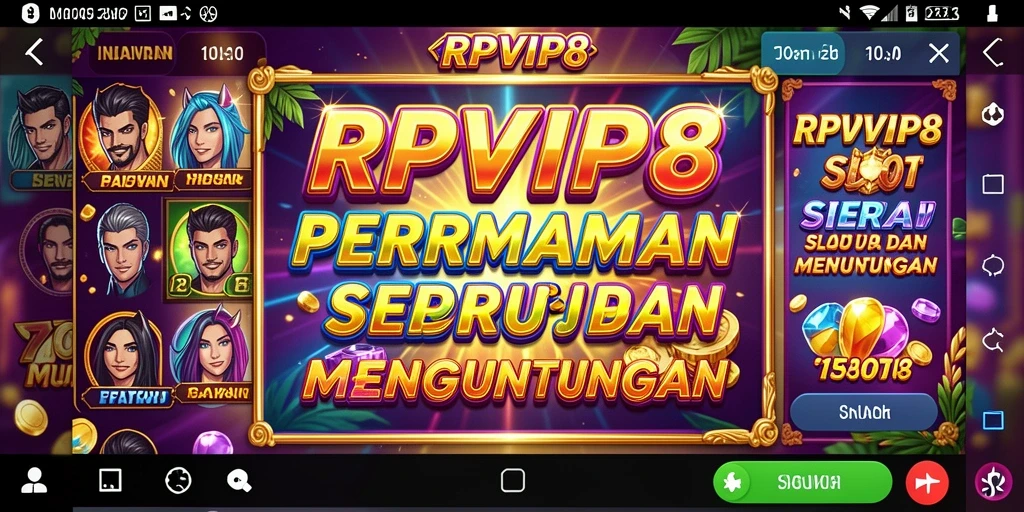 Tampilan gameplay yang menarik di RPVIP8 saat berputar slot.