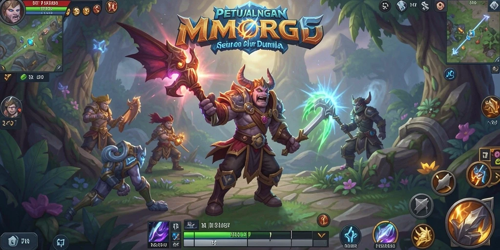 Tangkapan layar gameplay <strong>V87</strong> menampilkan aksi seru dalam dunia MMORPG.