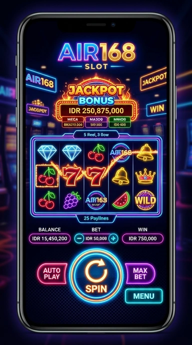 Pengguna sedang menjelajah katalog aplikasi di air168.